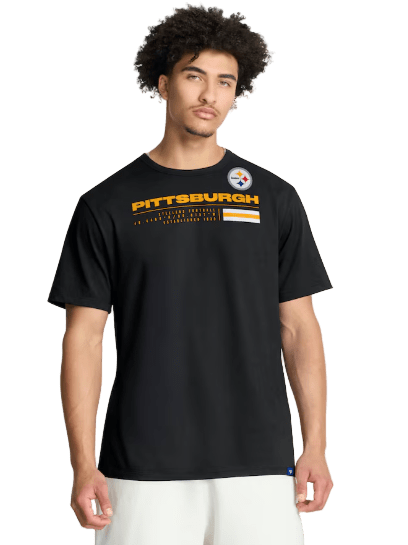 Adult Pittsburgh Steelers Fanatics Black Chop Block Legacy T-Shirt - Men's