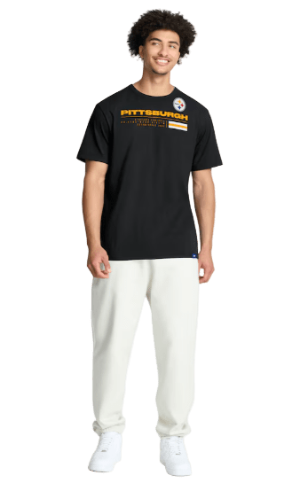 Adult Pittsburgh Steelers Fanatics Black Chop Block Legacy T-Shirt - Men's