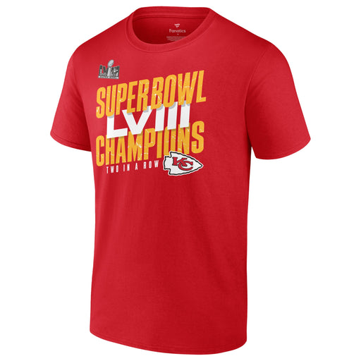Kansas City Chiefs Fanatics Red Super Bowl 58 Champions T Shirt - Men's