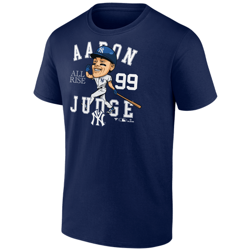 Men's Aaron Judge New York Yankees Fanatics Branded Navy MLB Caricature T-Shirt