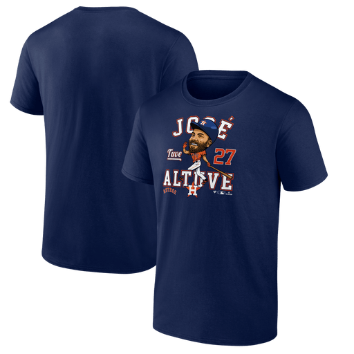 Men's Jose Altuve Houston Astros Fanatics Branded Navy MLB Caricature T-Shirt