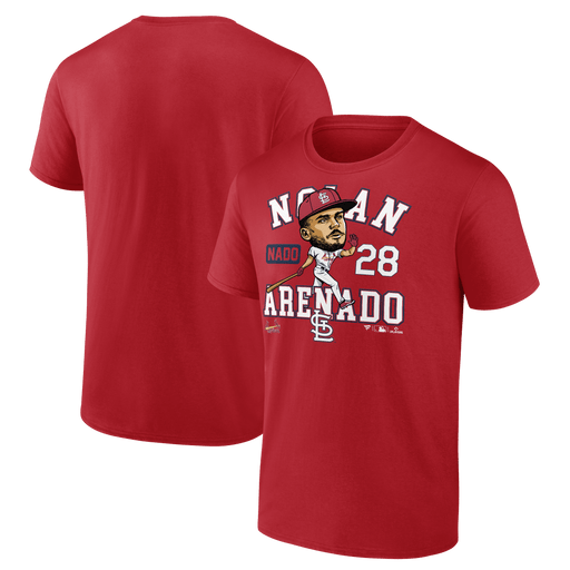 Men's Nolan Arenado St. Louis Cardinals Fanatics Branded Red MLB Caricature T-Shirt
