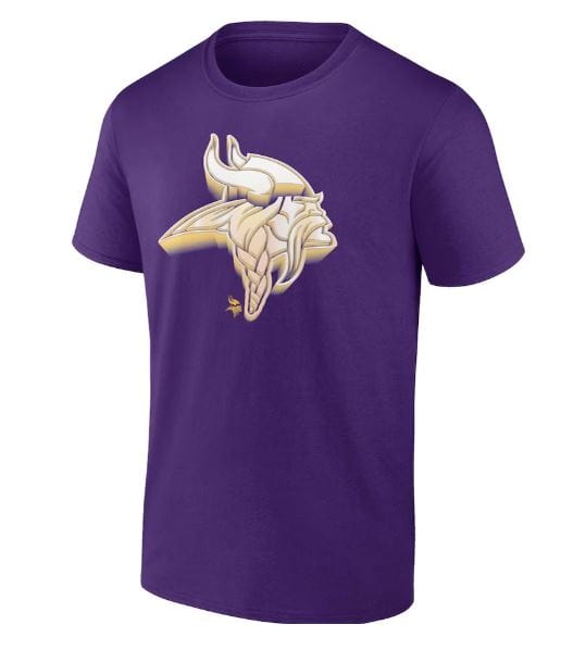 Fanatics Shirts Minnesota Vikings Fanatics Branded Purple Chrome Dimension T-Shirt - Men's