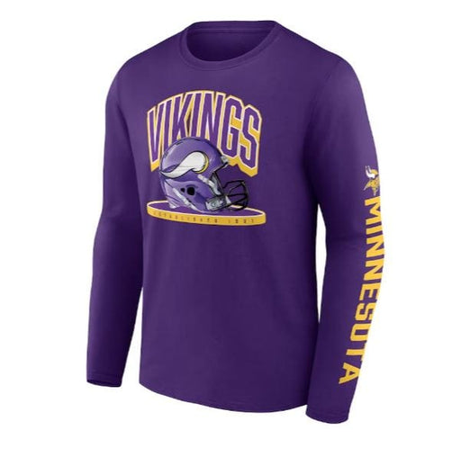 Fanatics Shirts Minnesota Vikings Fanatics Branded Purple Fundamentals Long Sleeve T-Shirt