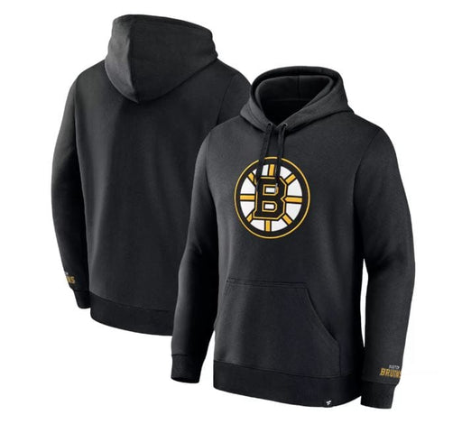 Fanatics Sweatshirts Adult Boston Bruins Fanatics Black Pullover Hooded Sweatshirt - Men's