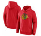 Fanatics Sweatshirts Adult Chicago Blackhawks Fanatics Red Pullover Hooded Sweatshirt - Men's