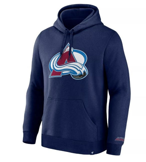 Fanatics Sweatshirts Adult Colorado Avalanche Fanatics Navy Pullover Hooded Sweatshirt - Men's