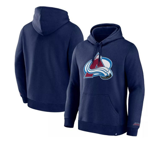 Fanatics Sweatshirts Adult Colorado Avalanche Fanatics Navy Pullover Hooded Sweatshirt - Men's