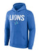 Fanatics Sweatshirts Adult Detroit Lions Fanatics Blue Outline Pylon Hooded Sweatshirt - Men's