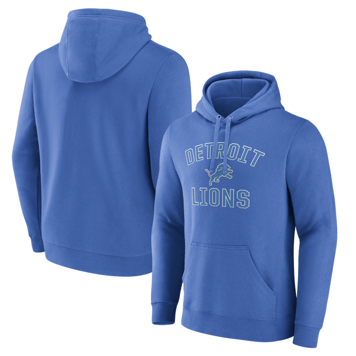 Fanatics Sweatshirts Adult Detroit Lions Fanatics Branded Blue Team Logo Hooded Sweatshirt - Men's