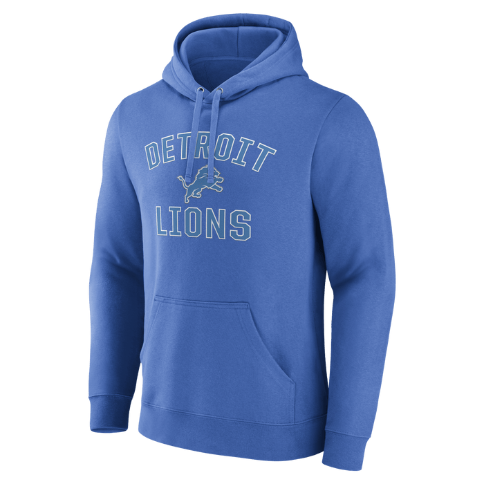 Fanatics Sweatshirts Adult Detroit Lions Fanatics Branded Blue Team Logo Hooded Sweatshirt - Men's