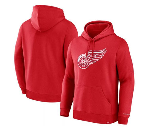 Fanatics Sweatshirts Adult Detroit Red Wings Fanatics Red Pullover Hooded Sweatshirt - Men's