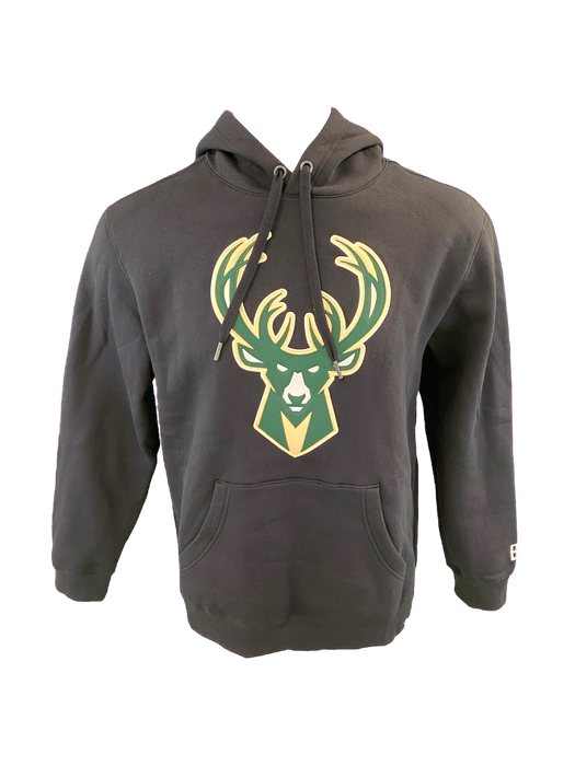 Fanatics Sweatshirts Adult Milwaukee Bucks Fanatics Black Pullover Hooded Sweatshirt - Men's