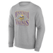 Fanatics Sweatshirts Adult Minnesota Vikings Fanatics Gray True Classic Crewneck Sweatshirt - Men's