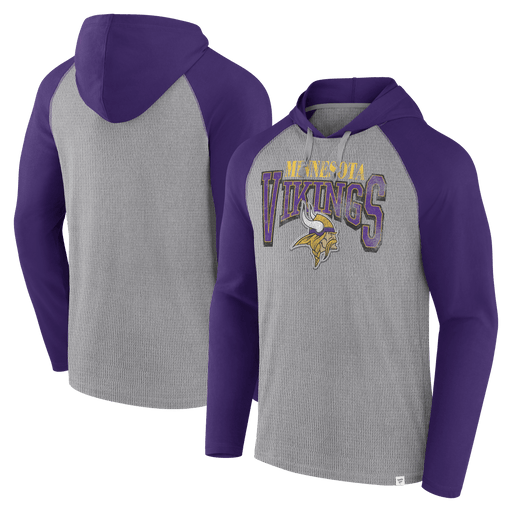 Fanatics Sweatshirts Adult Minnesota Vikings Fanatics Gray Under Center Hooded Sweatshirt - Men's