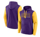 Fanatics Sweatshirts Adult Minnesota Vikings Fanatics Purple/Gold Outline Cotton Fleece Hooded Sweatshirt - Men's