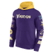 Fanatics Sweatshirts Adult Minnesota Vikings Fanatics Purple Patched Out Hooded Sweatshirt - Men's