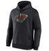 Fanatics Sweatshirts Adult Minnesota Wild Fanatics Black Pullover Hooded Sweatshirt - Men's