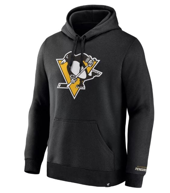 Fanatics Sweatshirts Adult Pittsburgh Penguins Fanatics Black Pullover Hooded Sweatshirt - Men's