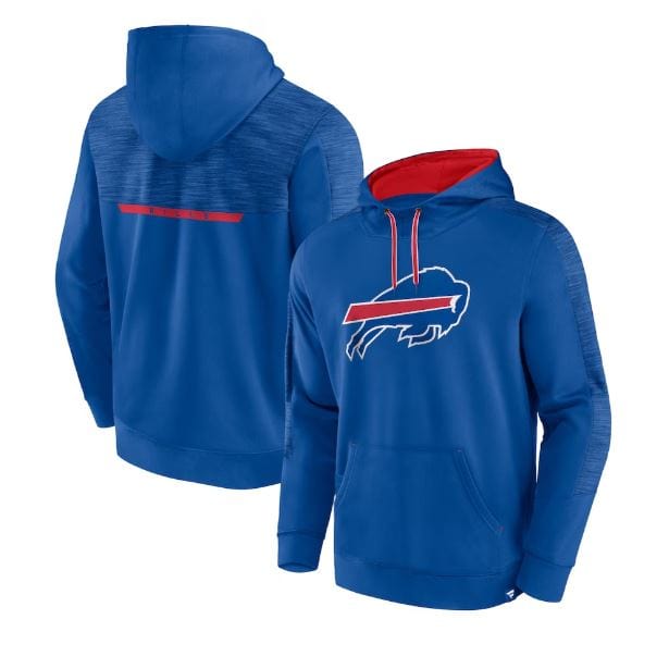 Fanatics Sweatshirts Buffalo Bills Fanatics Branded Blue Defender Streaky Hooded Sweatshirt - Men's