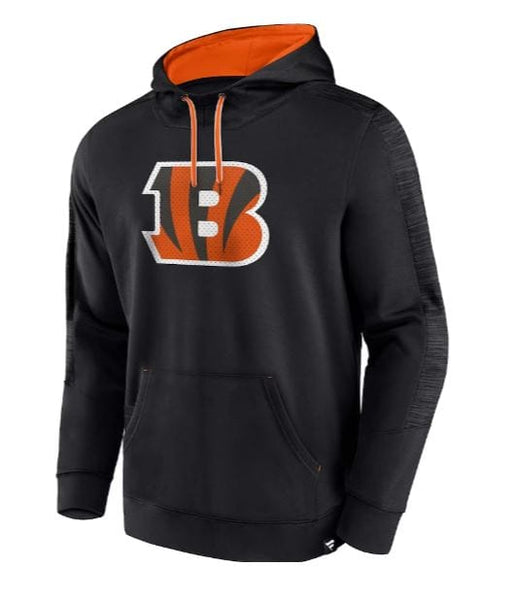 Fanatics Sweatshirts Cincinnati Bengals Fanatics Branded Black Defender Streaky Hooded Sweatshirt - Men's