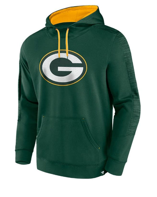 Fanatics Sweatshirts Green Bay Packers Fanatics Branded Green Defender Streaky Hooded Sweatshirt - Men's