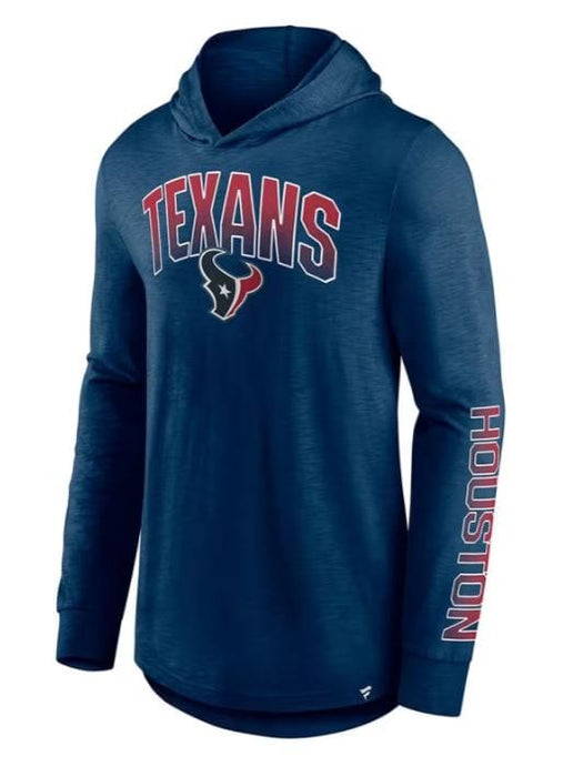 Fanatics Sweatshirts Houston Texans Fanatics Branded Navy Iconic Slub Pullover Hooded Sweatshirt - Men's