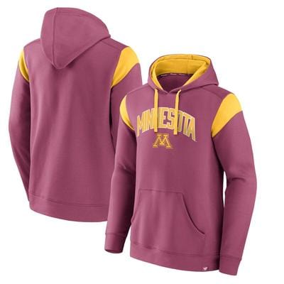 Fanatics Sweatshirts Men's Minnesota Golden Gophers Fanatics Branded Maroon Iconic Color Block Hooded Sweatshirt