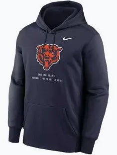 Fanatics Sweatshirts Men's Nike NFL Chicago Bears Therma NFL Pullover Hoodie