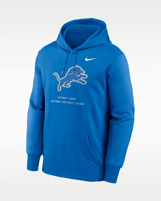 Fanatics Sweatshirts Men's Nike NFL Detroit Lions Therma NFL Pullover Hoodie