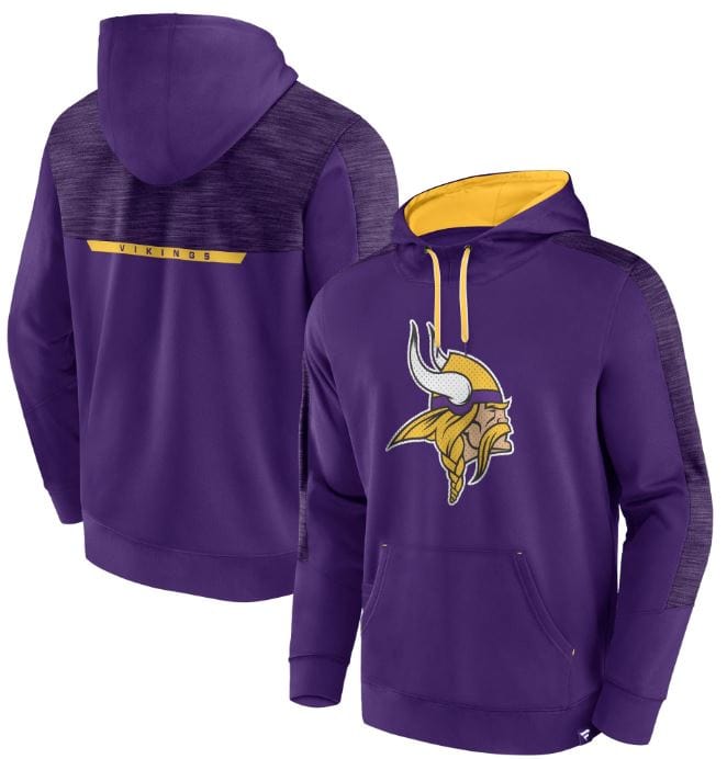 Minnesota Vikings Fanatics Branded Purple Defender Streaky Hooded Swea ...