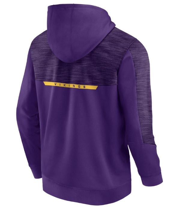 Minnesota Vikings Fanatics Branded Purple Defender Streaky Hooded Sweatshirt - Men's