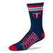 For Bare Feet Apparel MLB LARGE 4 STRIPE DEUCE SOCK - TWINS