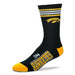 For Bare Feet Apparel NCAA LARGE 4 STRIPE DEUCE SOCK - Iowa Hawkeyes
