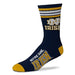 For Bare Feet Apparel NCAA LARGE 4 STRIPE DEUCE SOCK - Notre Dame Fighting Irish