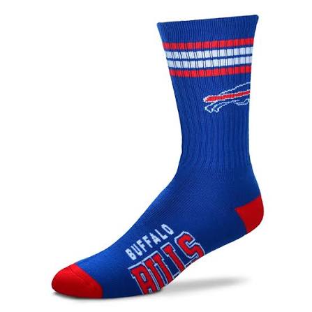 4 STRIPE DEUCE SOCK - BILLS