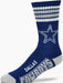 For Bare Feet Apparel NFL LARGE 4 STRIPE DEUCE SOCK - Dallas Cowboys