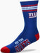 For Bare Feet Apparel NFL LARGE 4 STRIPE DEUCE SOCK - NY Giants
