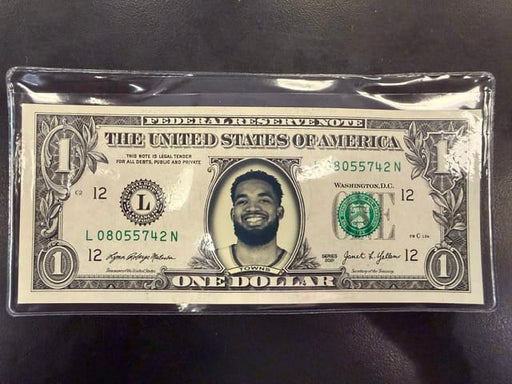 Fusion Media Novelty NBA FAMOUS FACES DOLLAR BILLS - KARL ANTHONY TOWNS
