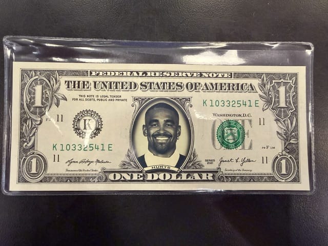 Fusion Media Novelty NFL FAMOUS FACES DOLLAR BILLS - HURTS