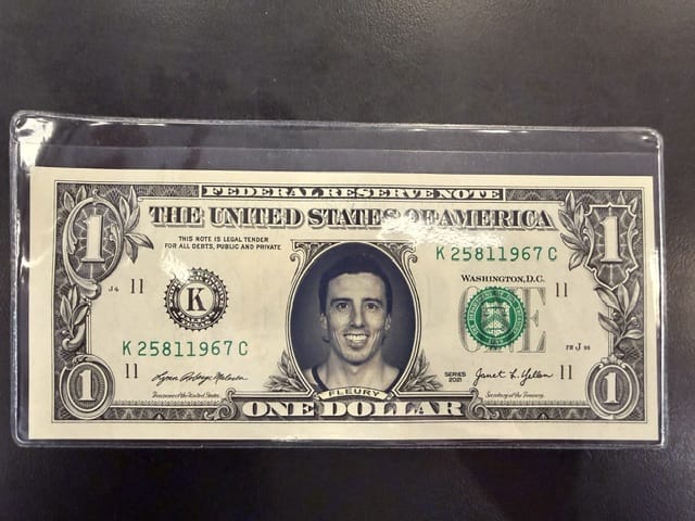 Fusion Media Novelty NHL FAMOUS FACES DOLLAR BILLS - FLEURY