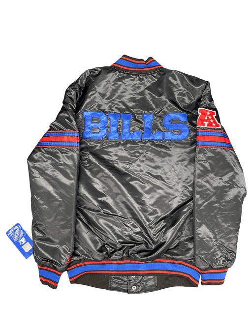 G-III Jacket Men's Buffalo Bills Starter Black The Pick and Roll Full-Snap Jacket