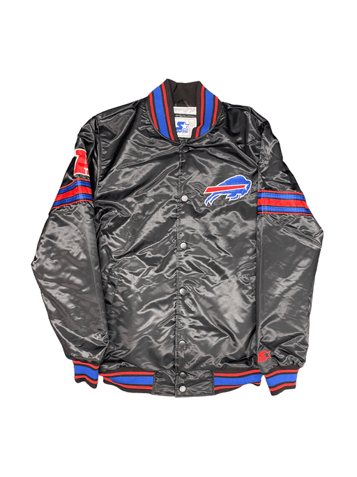G-III Jacket Men's Buffalo Bills Starter Black The Pick and Roll Full-Snap Jacket
