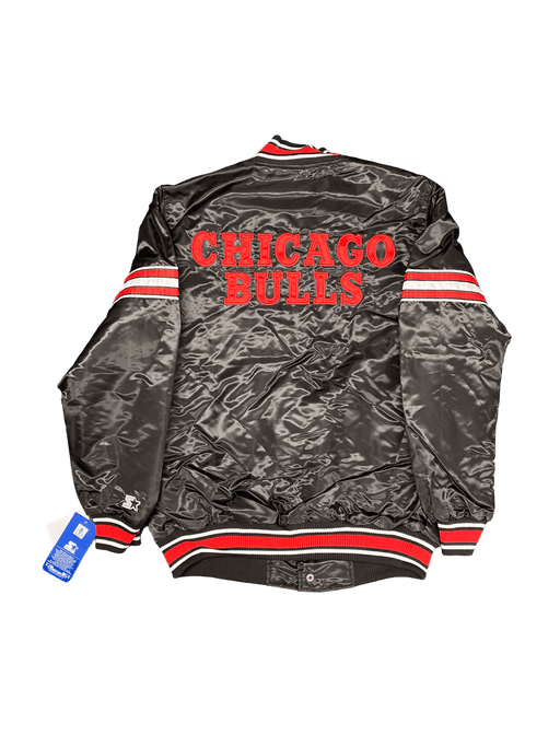 G-III Jacket Men's Chicago Bulls Starter Black The Pick and Roll Full-Snap Jacket