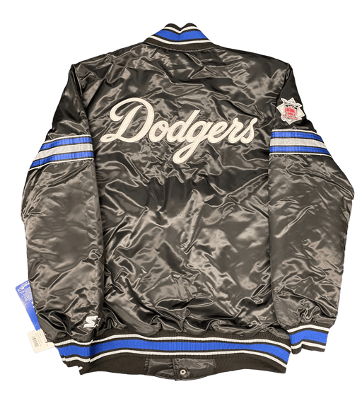 G-III Jacket Men's Los Angeles Dodgers Starter Black The Pick and Roll Full-Snap Jacket