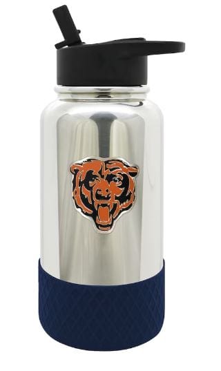 Great American Products Drinkware Chicago Bears 32oz. Team Color Chrome Hydration Bottle