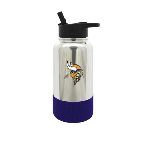 Great American Products Drinkware Minnesota Vikings 32oz. Team Color Chrome Hydration Bottle