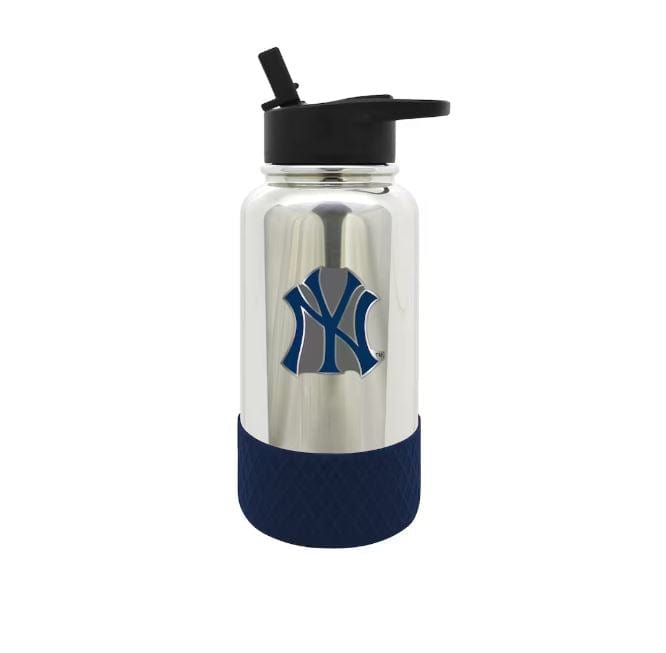 Great American Products Drinkware New York Yankees 32oz. Team Color Chrome Hydration Bottle