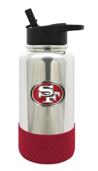 Great American Products Drinkware San Francisco 49ers 32oz. Team Color Chrome Hydration Bottle