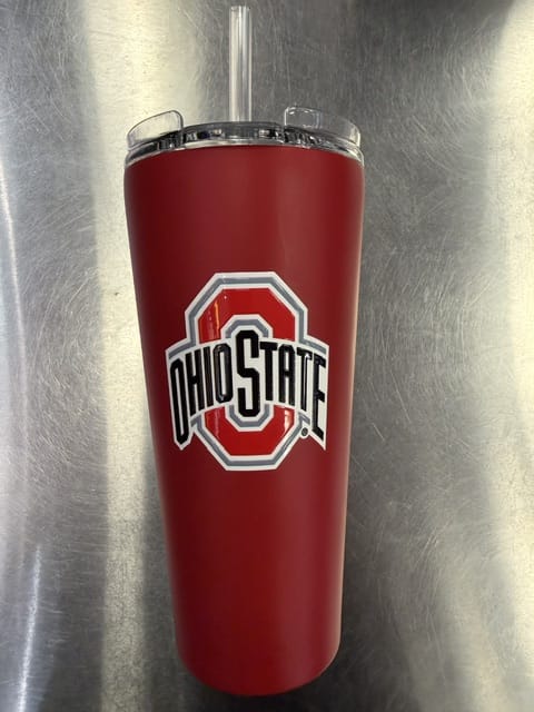 Great American Products Novelty NCAA 32 OZ BIG SLIM TUMBLER - BUCKEYES